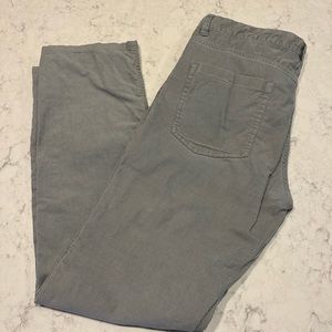 Men's 32 Theory gray corduroy pants